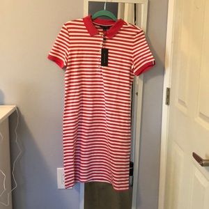 NWT Tommy Hilfiger Pink Stripe Polo Dress